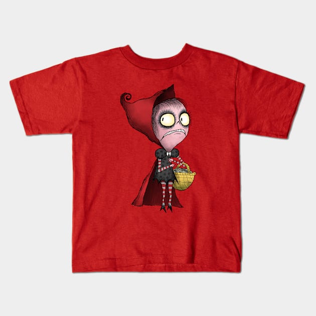 Little Dead Rotting Hood Kids T-Shirt by KenTurner82